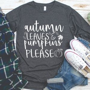 AUTUMN LEAVES PUMPKINS PLEASE THANKSGIVING FALL